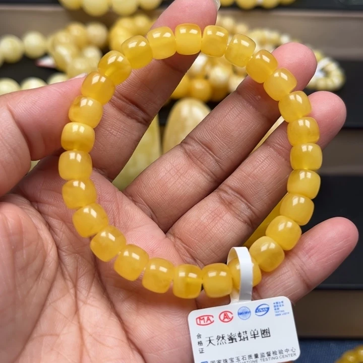 琥珀未镶嵌珠宝奇石M180号8+鸡油黄