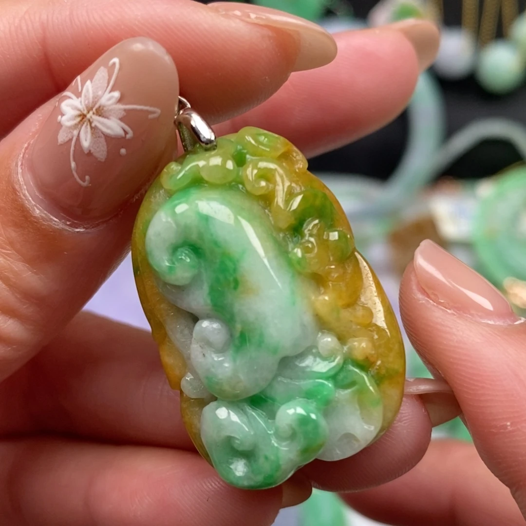 翡翠未镶嵌吊坠(不含链)