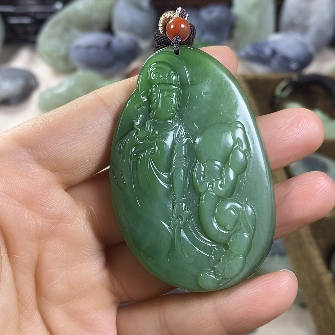 和田玉未镶嵌颈饰