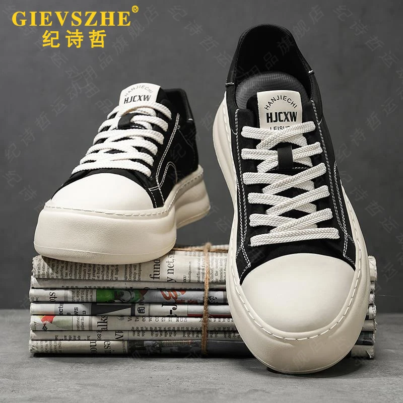 纪诗哲帆布鞋男士潮牌经典百搭板鞋夏季透气时尚休闲鞋低帮男鞋