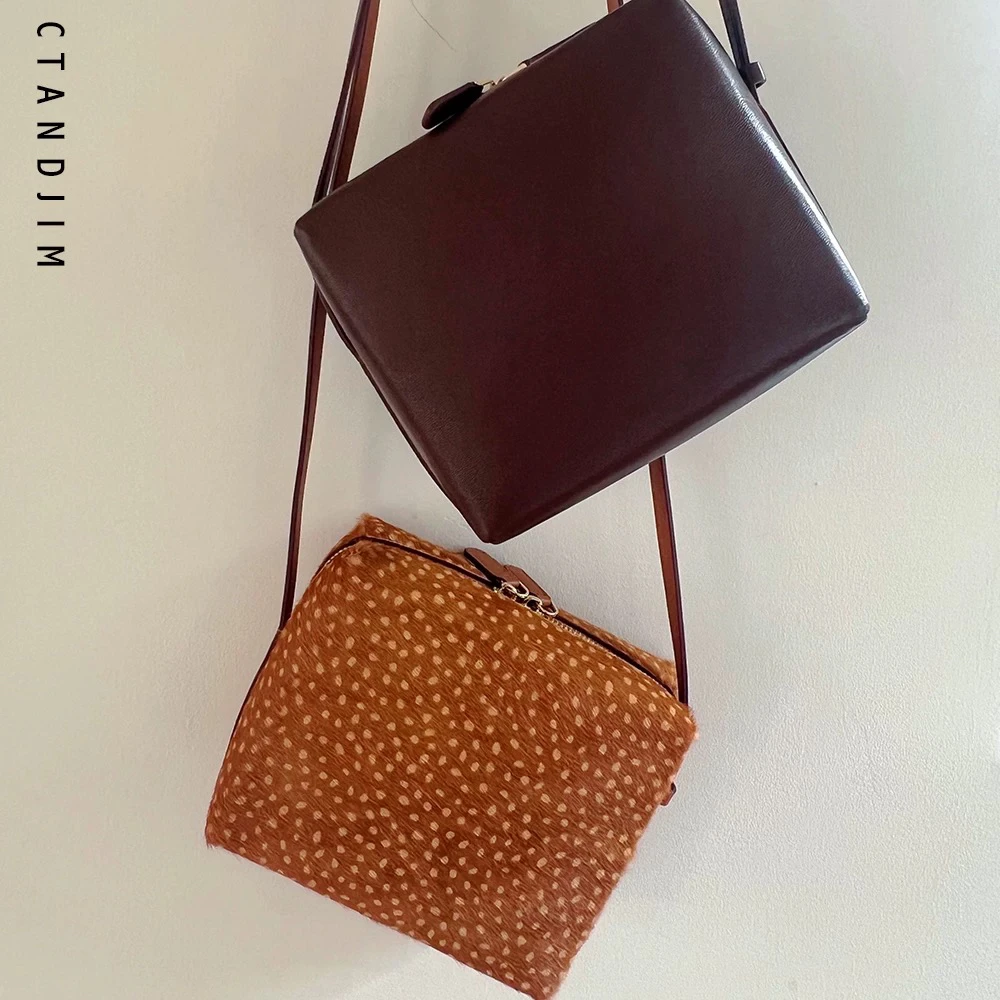 CTANDJIM 时髦高级同情r0w新季小方包手机包斜挎包