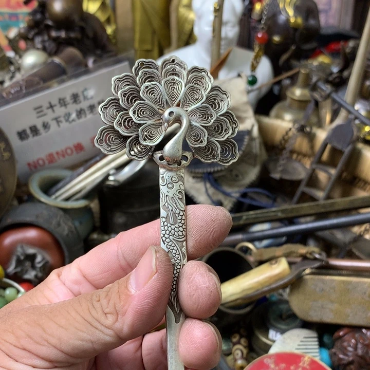 袁***一物一拍龙凤簪子
