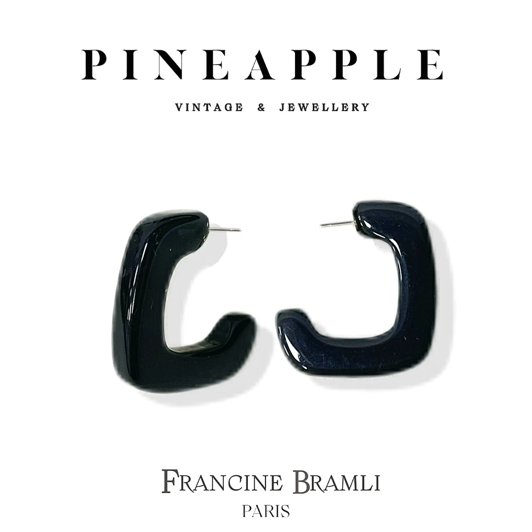 合金耳饰 菠萝中古FB耳环LK7919（小）