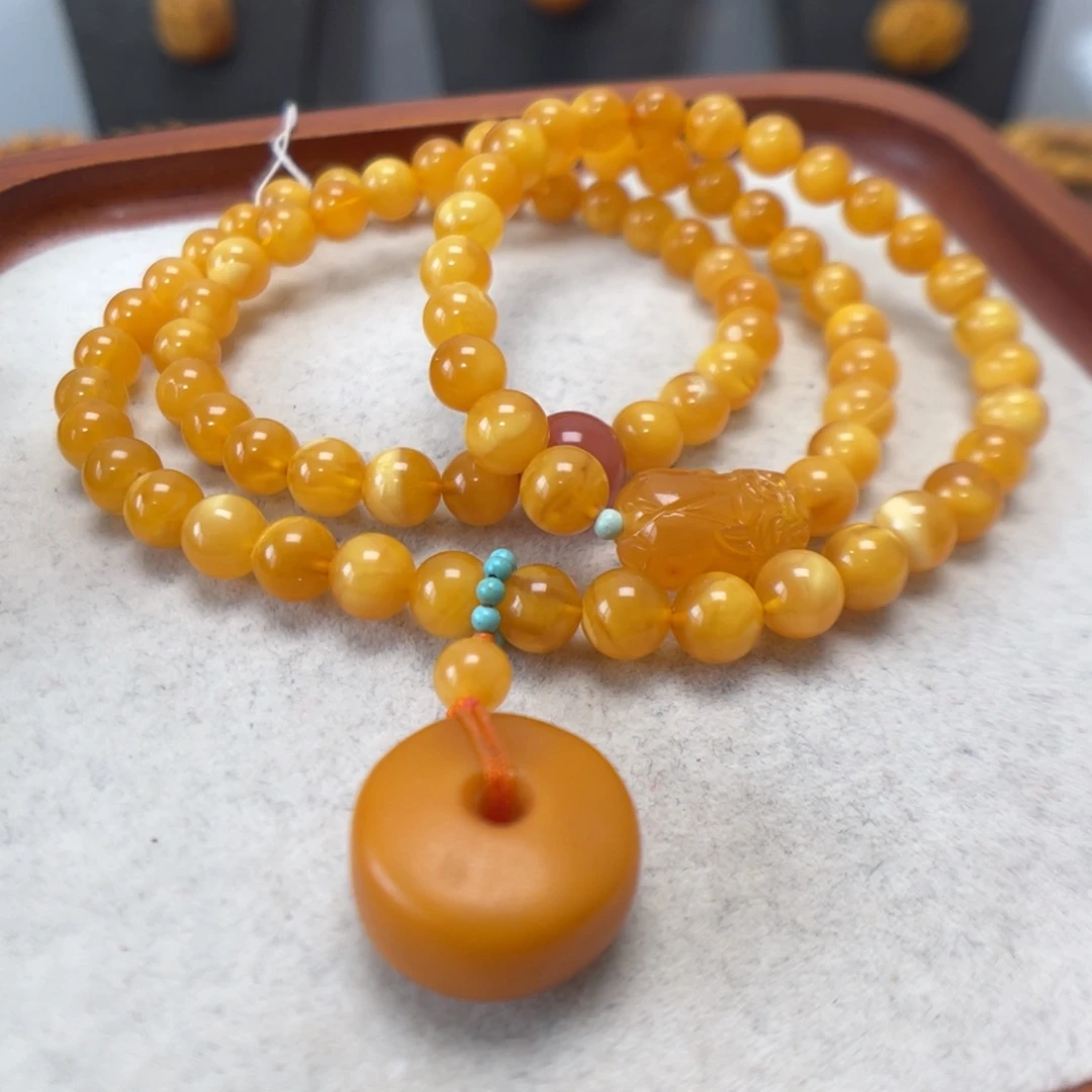 蜜蜡未镶嵌手串蜜蜡