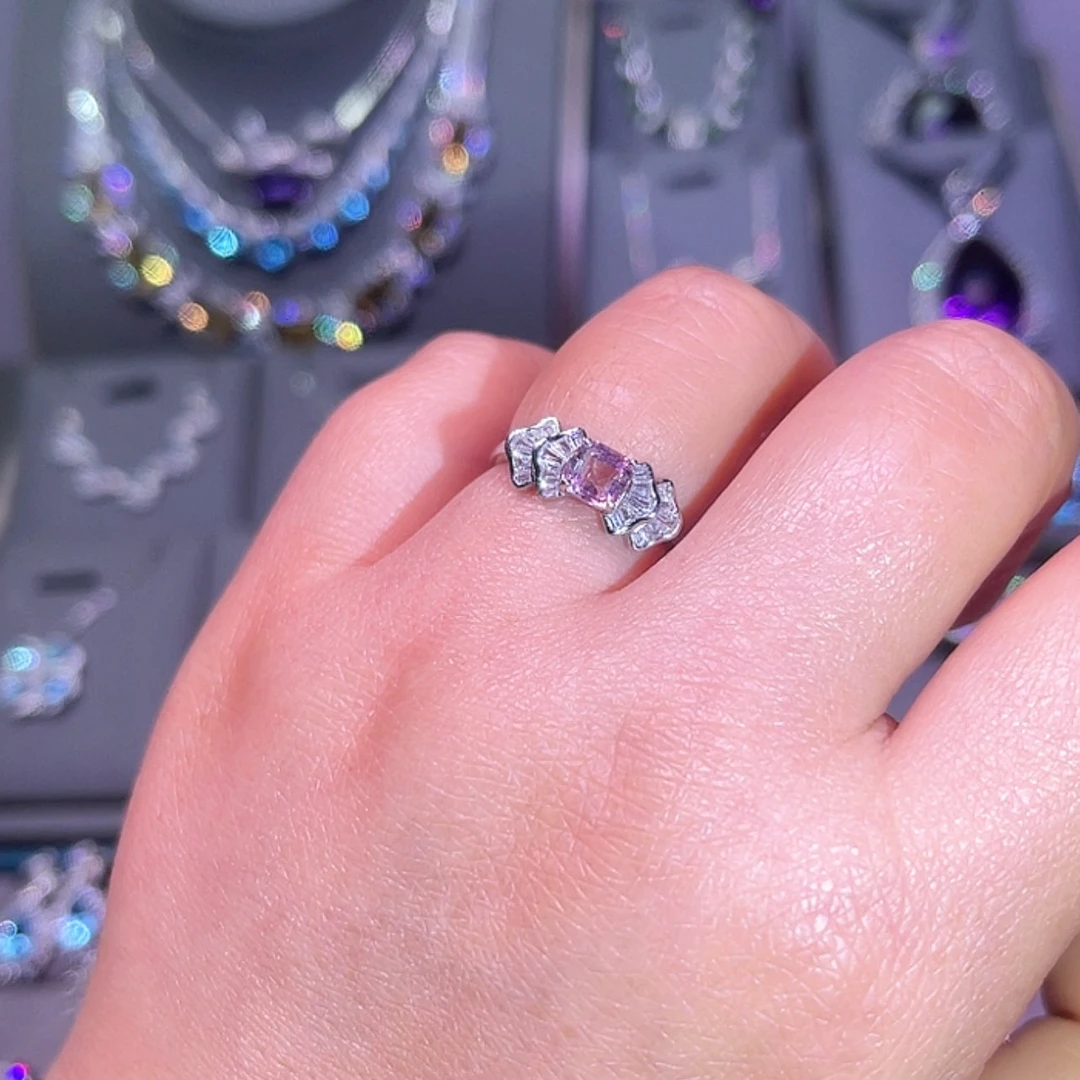 【闪购商品】碧玺戒指银S925镶嵌戒指