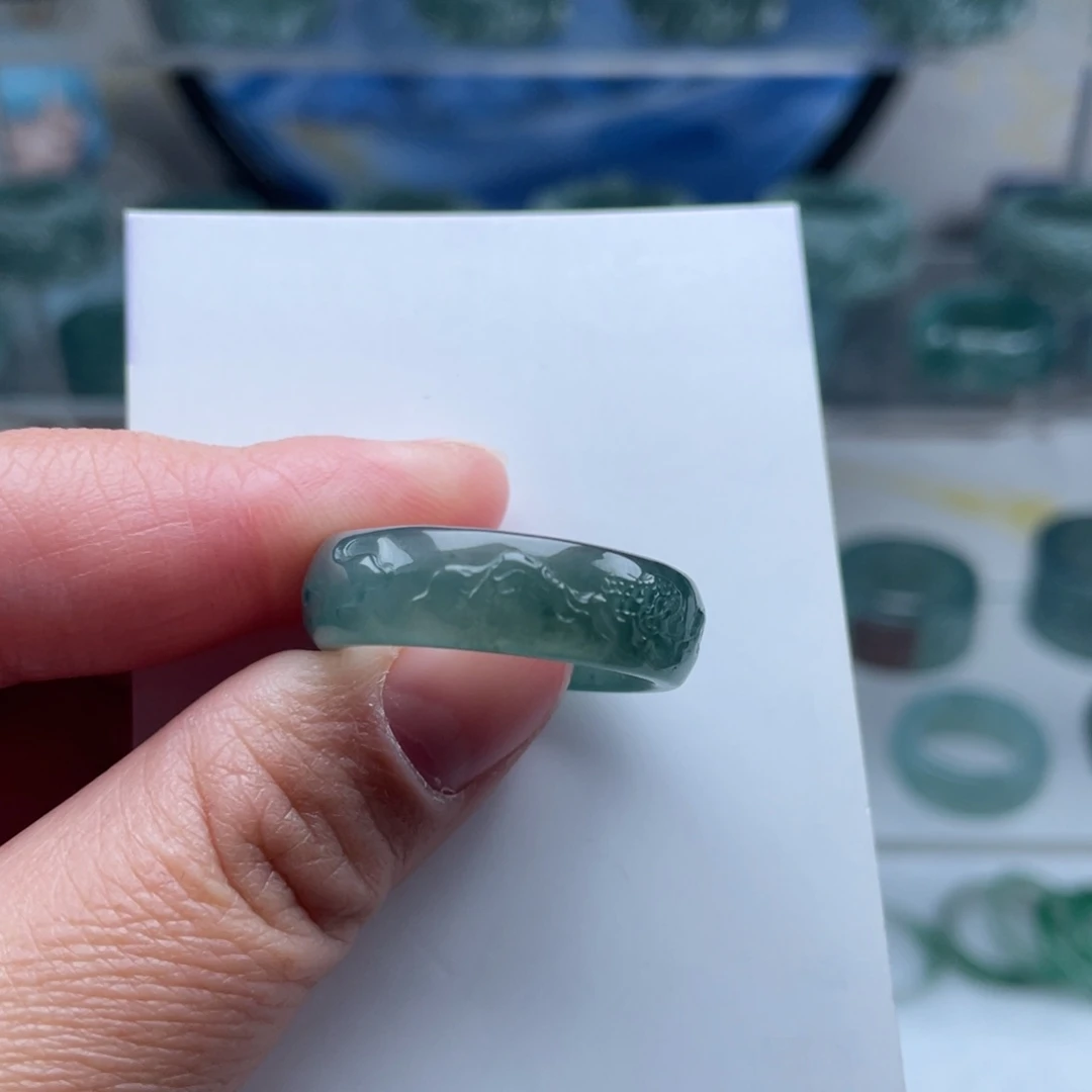 【闪购商品】翡翠戒指未镶嵌岳****辉翡翠