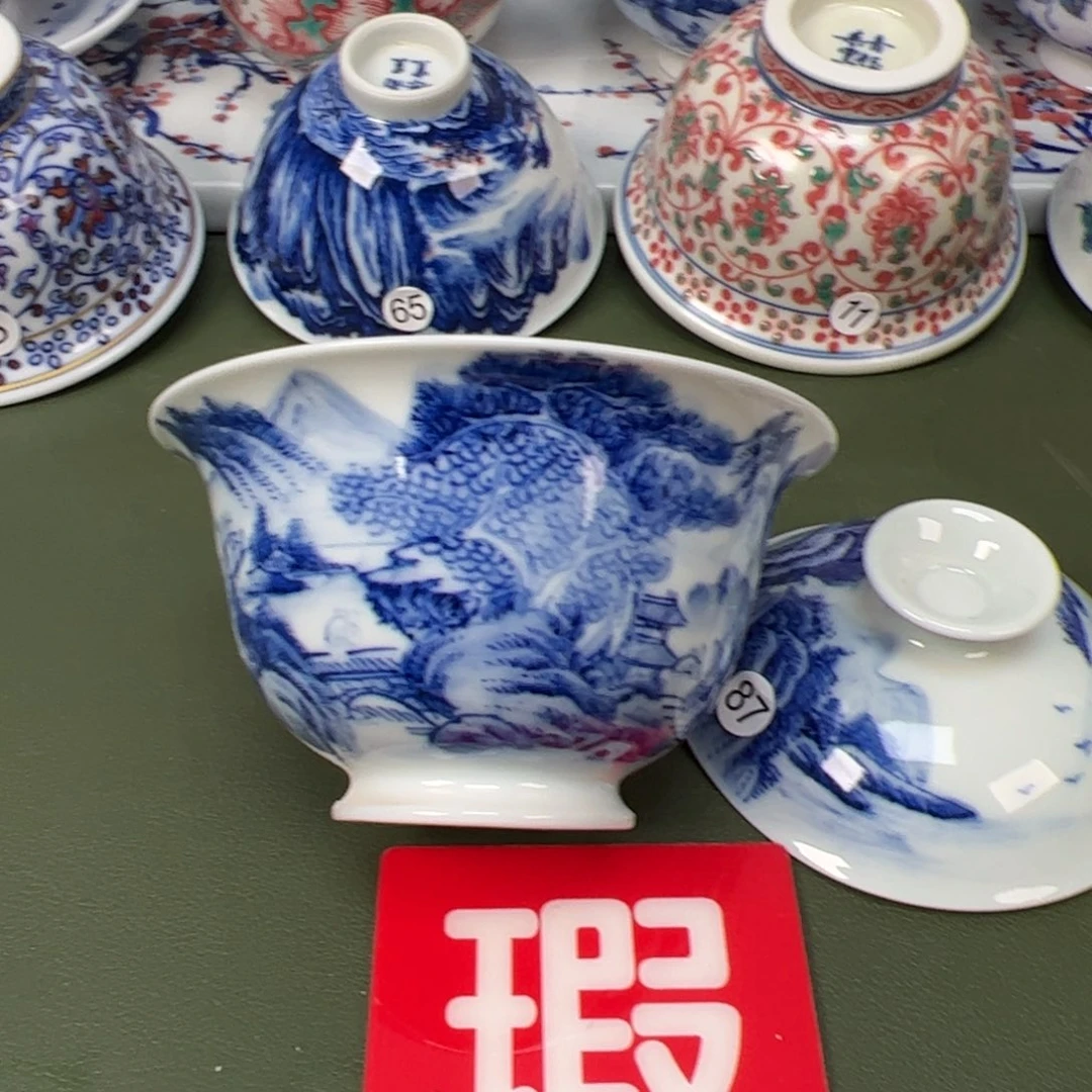 陶瓷景德镇纯手工纯手绘茶具木木87
