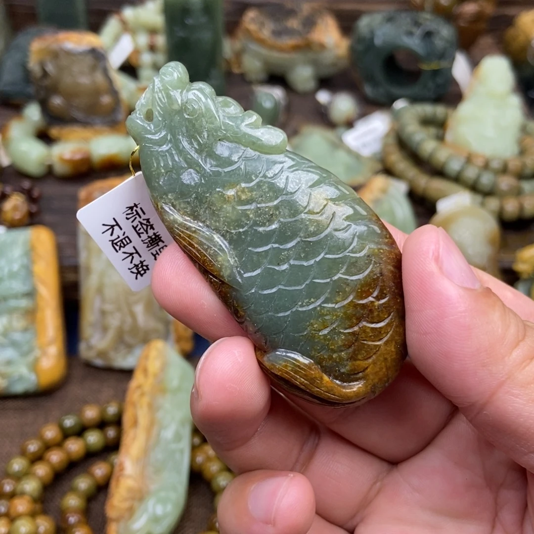 岫岩河磨玉（透闪石质玉）未镶嵌珠宝奇石