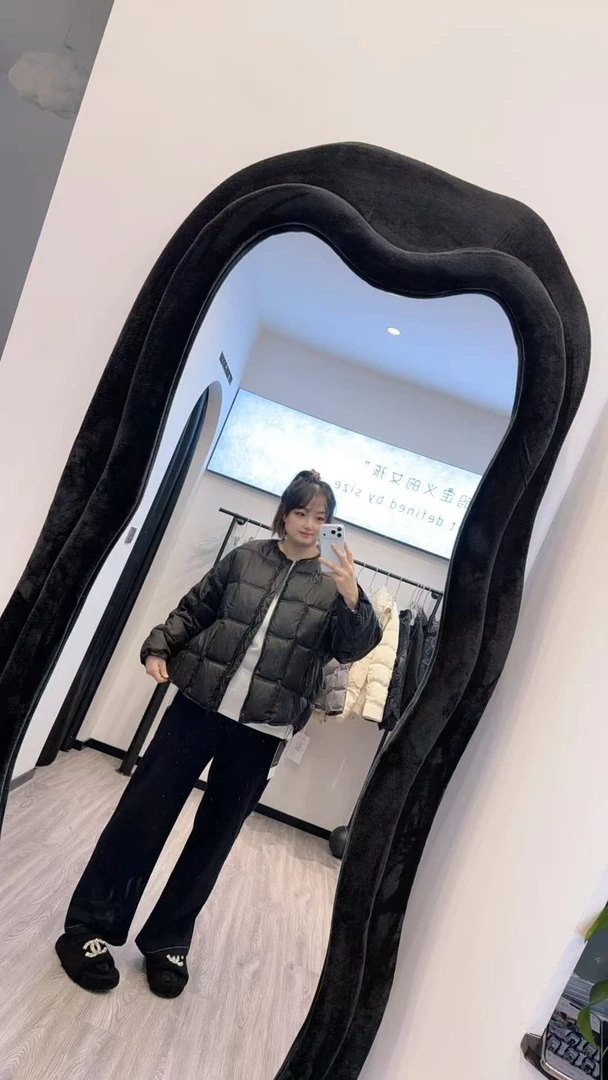 2025WJ9613冬季新款纯色豆腐块绗缝小棉服
