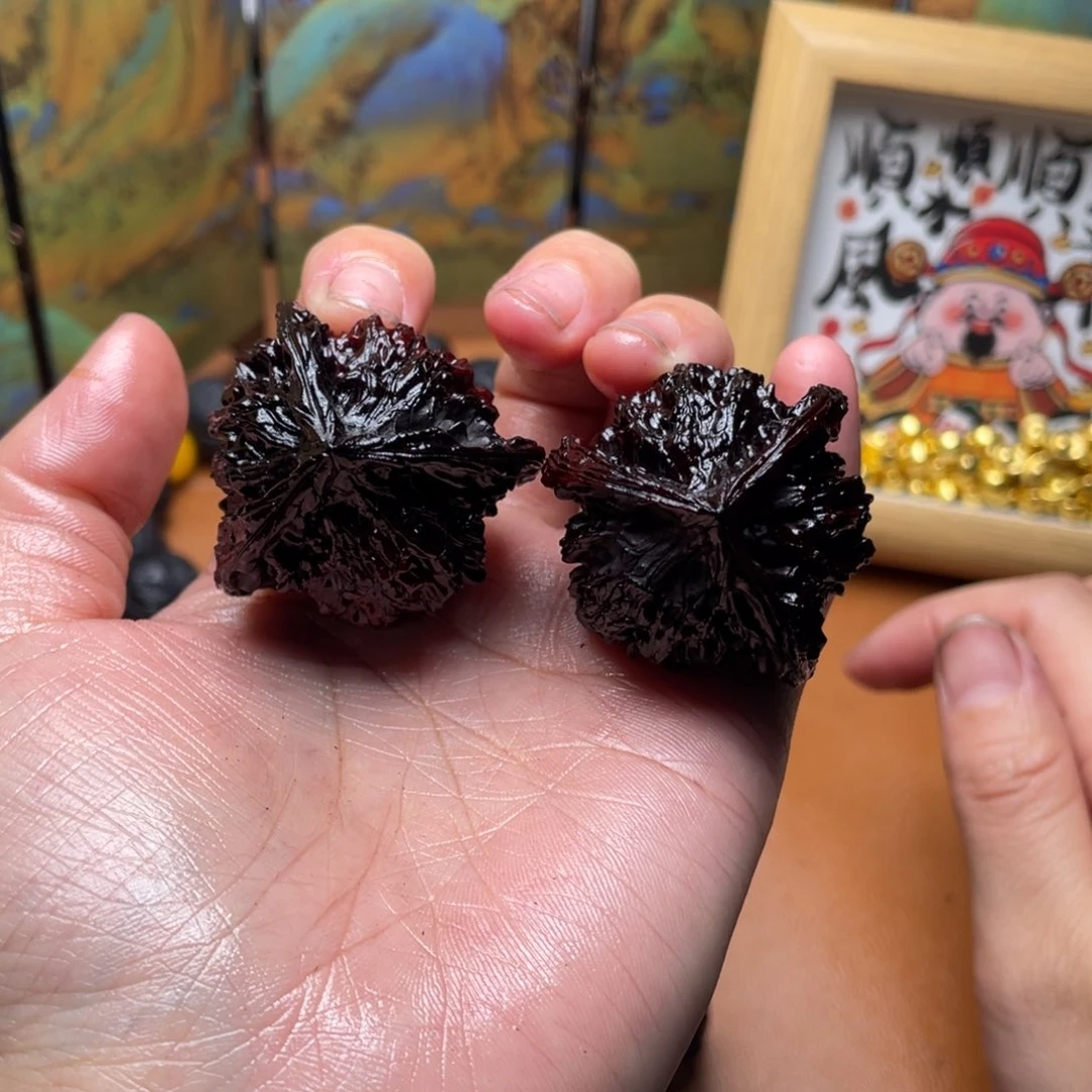 核桃地闷地闷文玩手把件盘山三棱