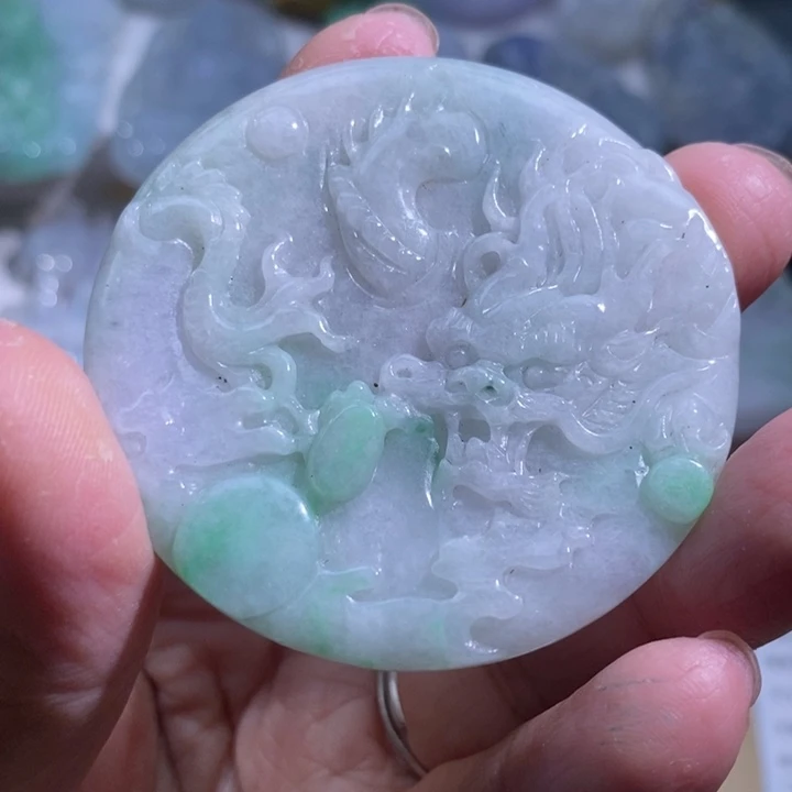 【闪购商品】颈饰未镶嵌翡翠龙牌