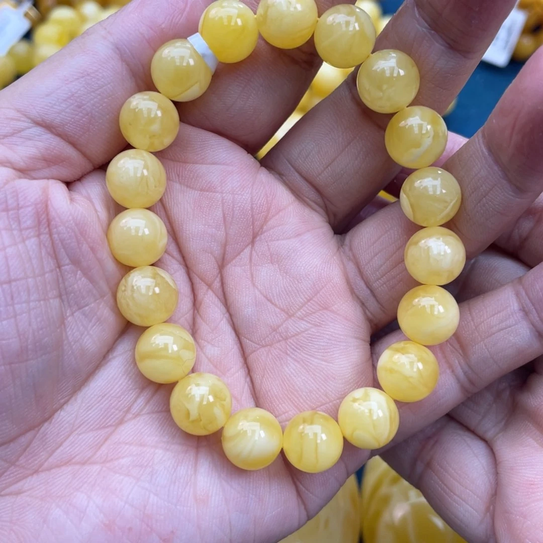 琥珀裸石未镶嵌琥珀蜜蜡10m m