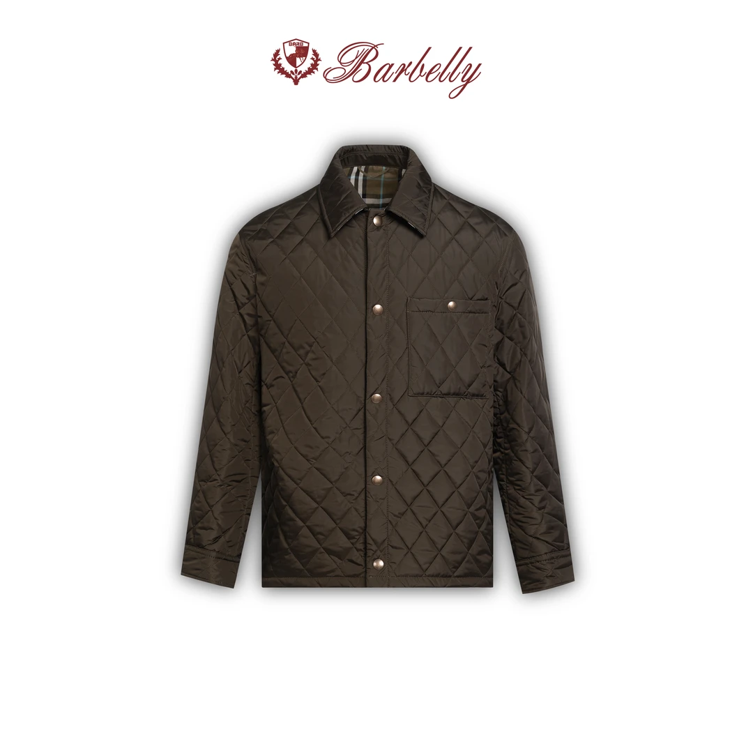 Barbelly娜先生【秋冬季重磅新品】奶奶服藤格纹轻奢棉服SN80395