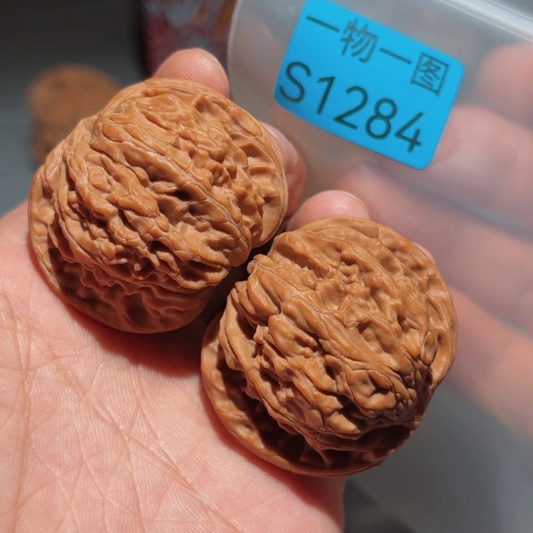 文玩核桃把件磨盘