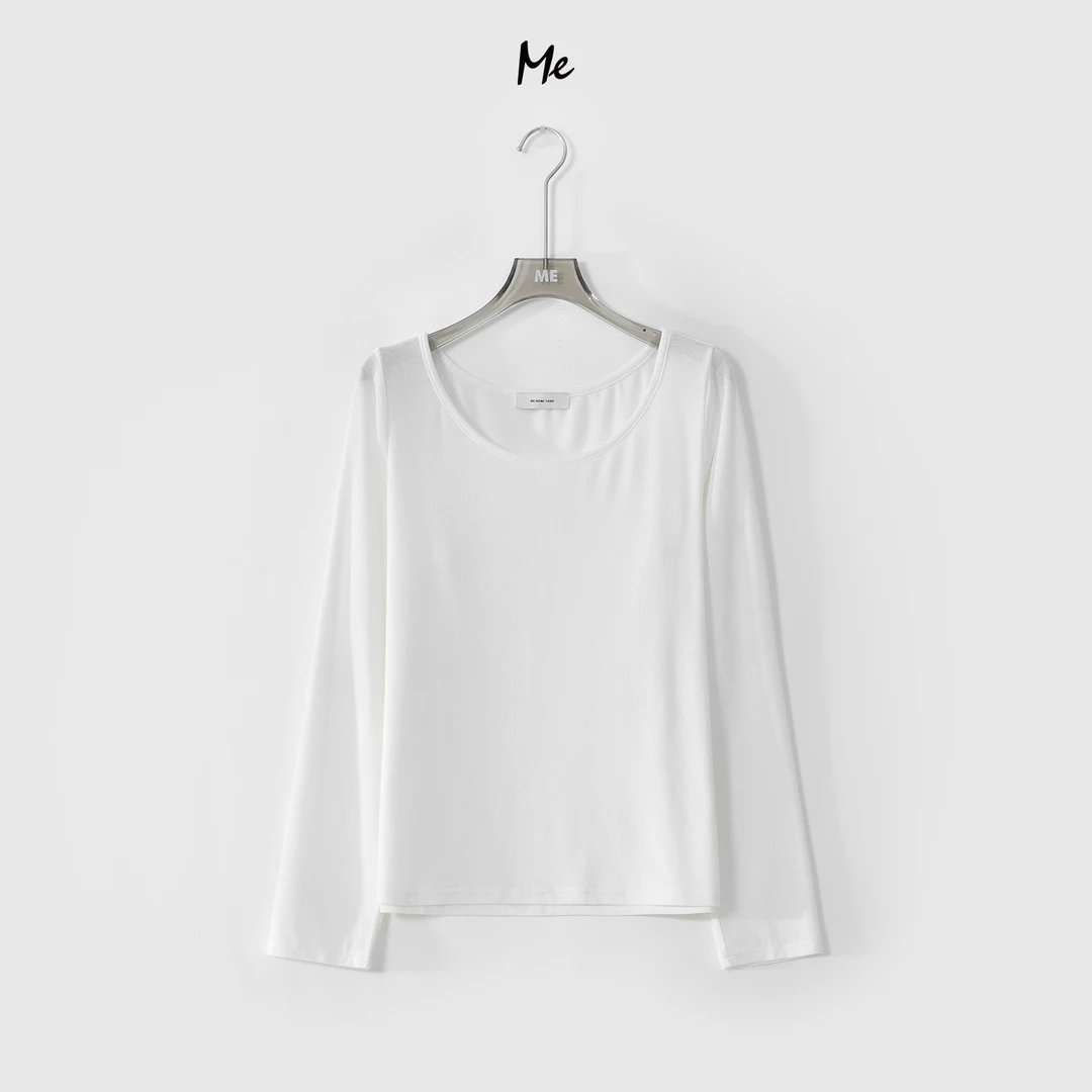 ME【格雷空气T】莱赛尔混纺轻氧空气感百搭松弛打底上衣MESS0866