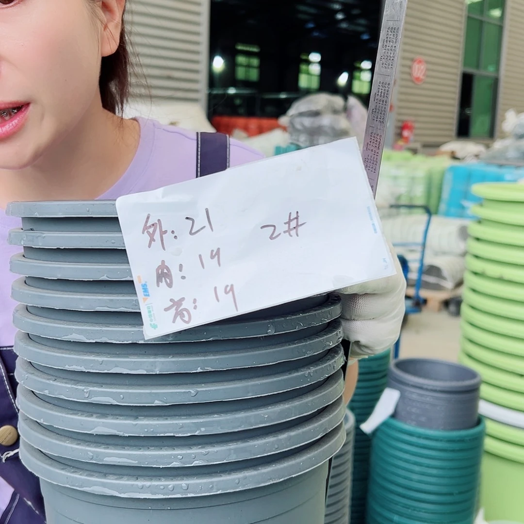 瑕疵加仑盆2#灰色10个无托