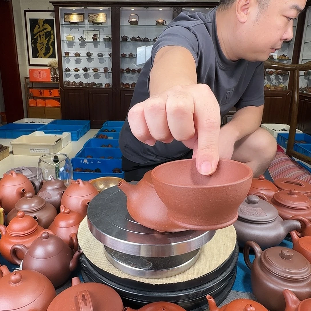 茶壶紫砂敞口杯底槽清