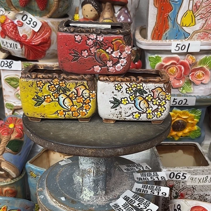 粗陶材质多肉花盆