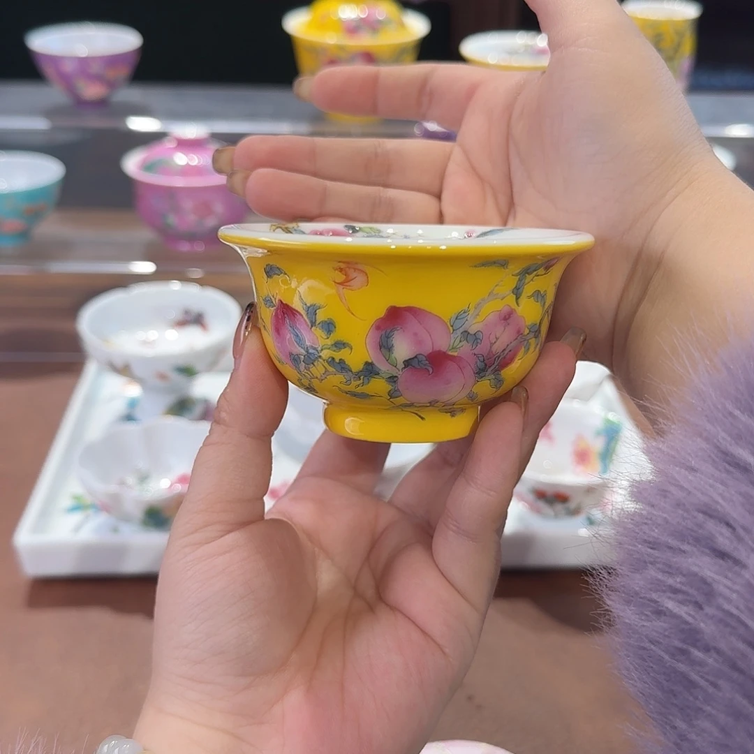 珐琅彩主人杯茶具套装
