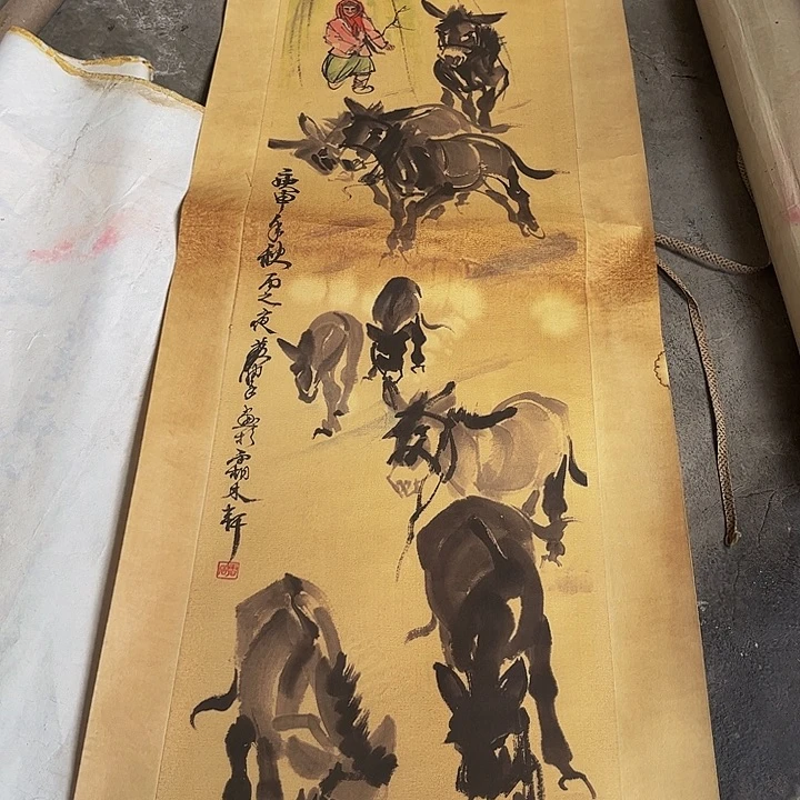 摆件，轴坏，破损，水渍都是正常的仿品