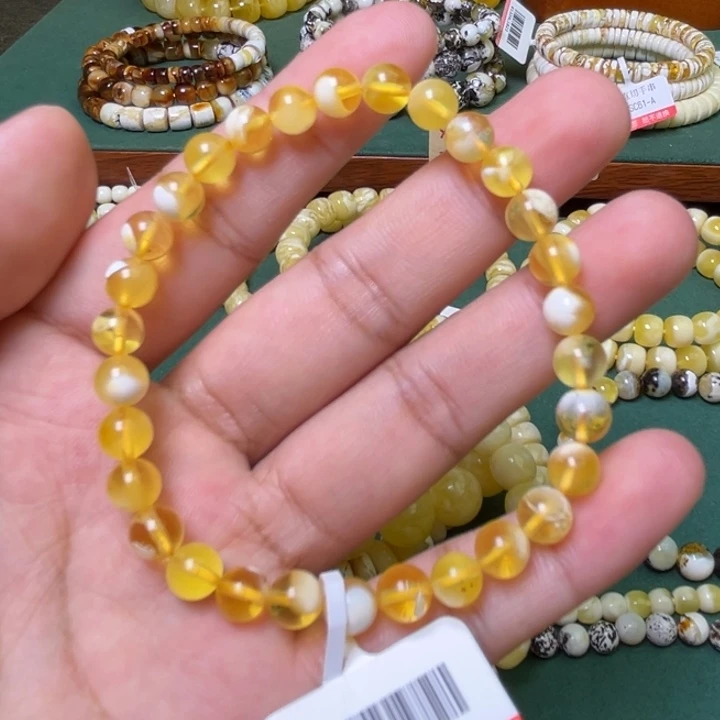 琥珀未镶嵌戒指dghjkkk