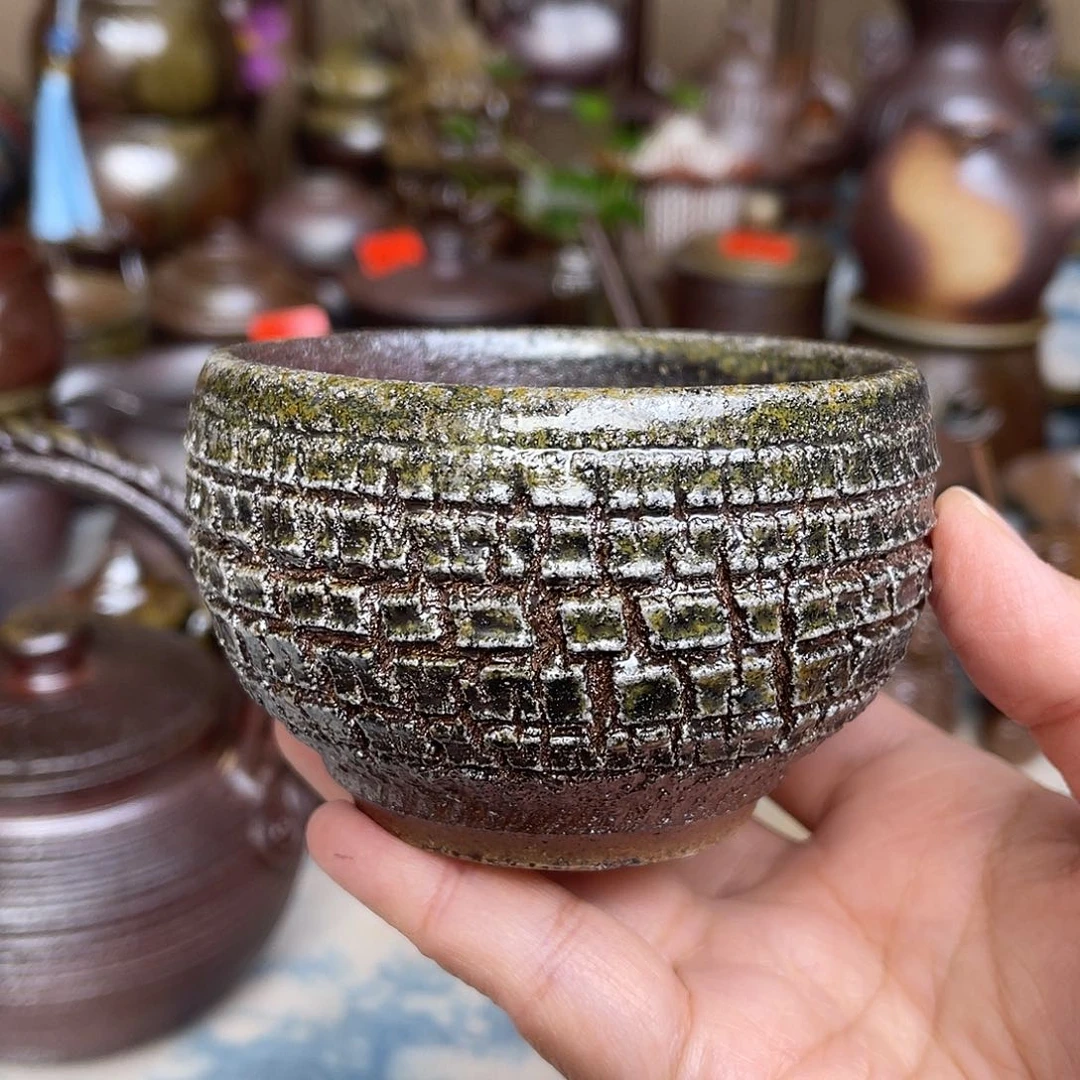 粗陶爆裂纹主人杯180ml