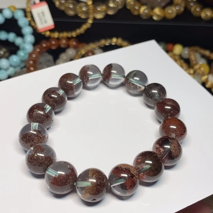 桉***桉手链未镶嵌水晶天然幽灵