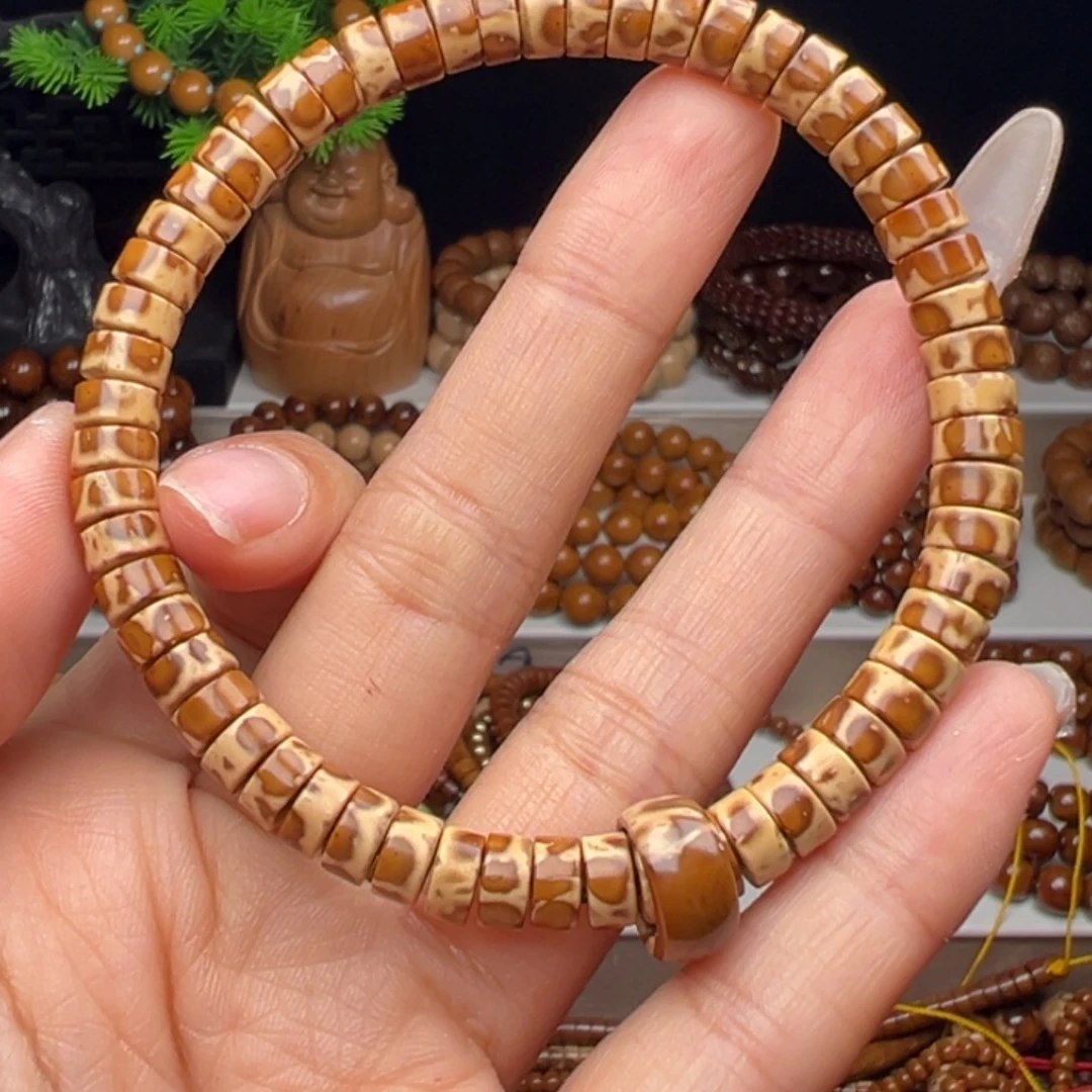 七****手串紫金鼠卡6.8实心花皮药片