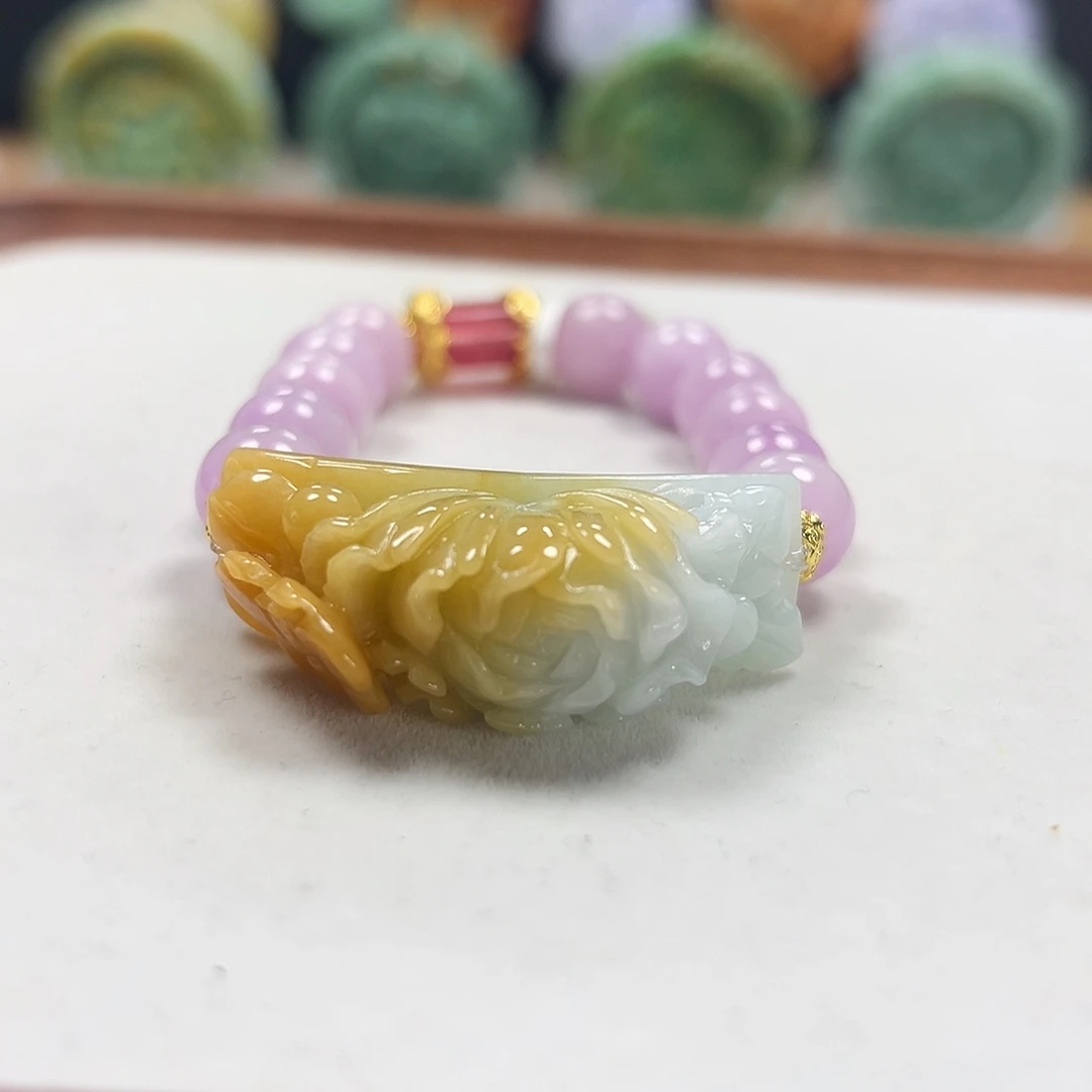 翡翠未镶嵌手链手牌