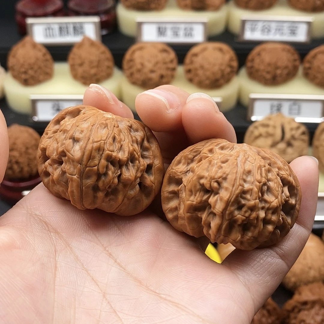 文玩核桃把件磨盘41全品1003