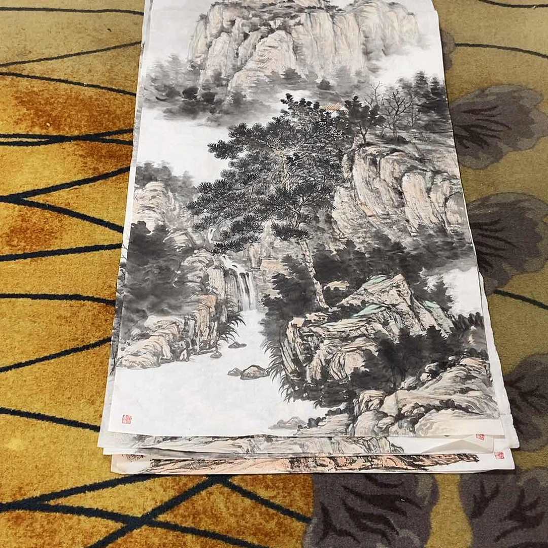 国画南****水王玉花手绘作品欣赏70.140