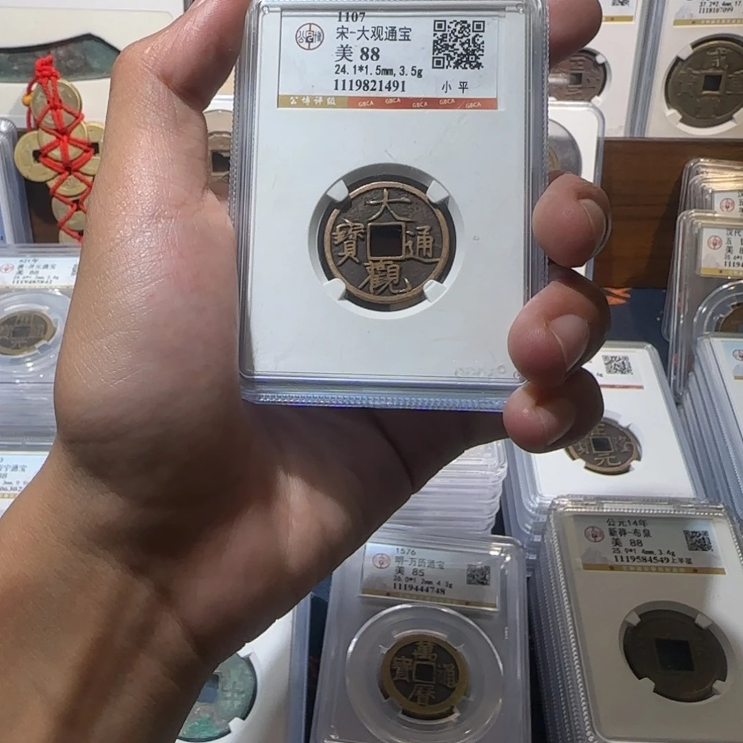 铜传世 大观通宝 保真包老。