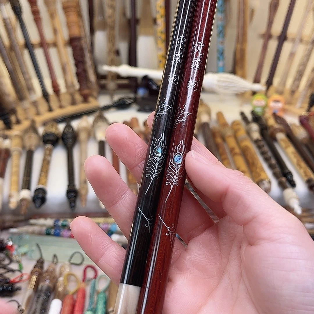 福利活动打包2支2.5紫毫羽毛图案