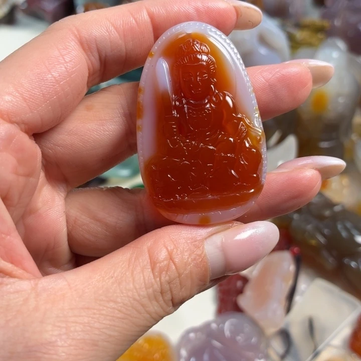 玛瑙/玉髓未镶嵌吊坠(不含链)