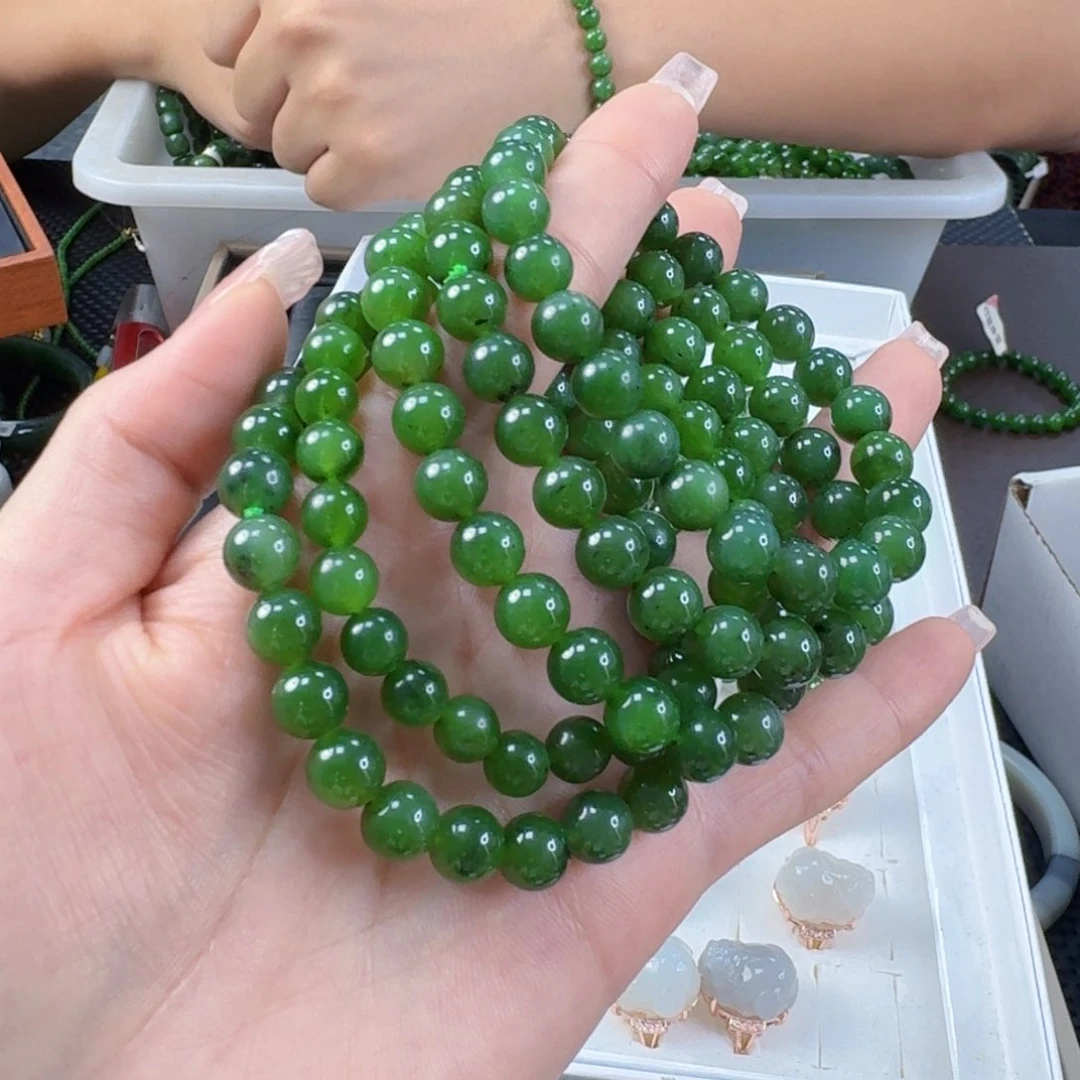 手链未镶嵌和田玉（碧玉）卡8