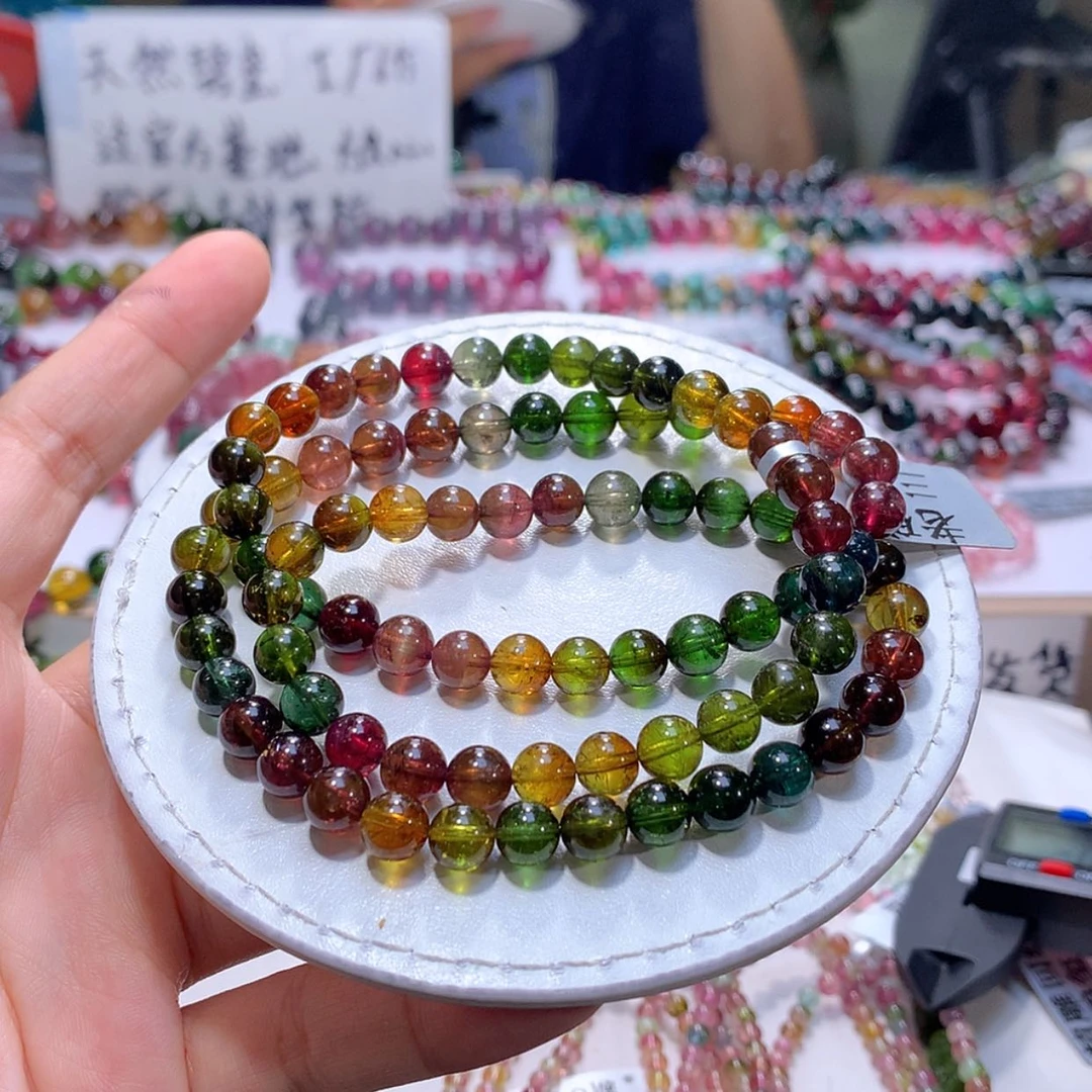 【闪购商品】未镶嵌手串碧玺6.8m