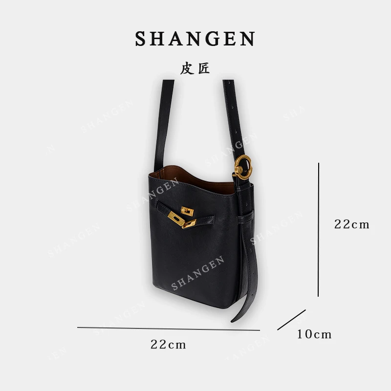 【尚恩CC】GQ-1791-黑色-轻奢时尚女士新款手提单肩斜挎包