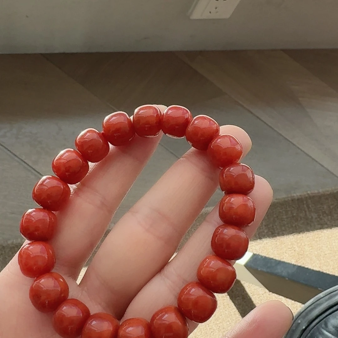 南红玛瑙W手串未镶嵌