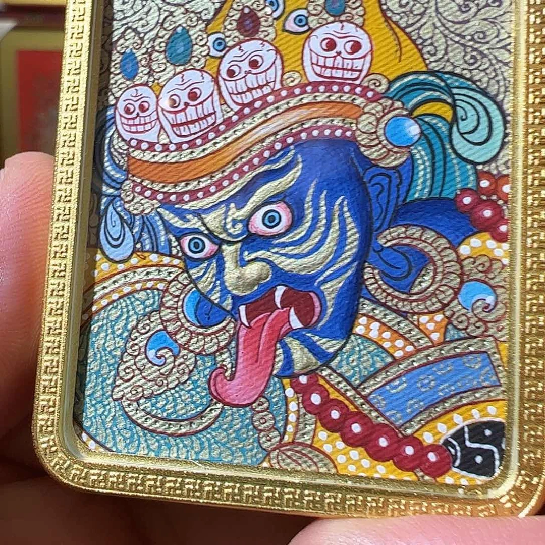 吊坠热贡手绘扎基拉姆