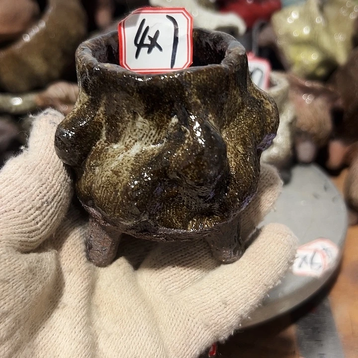 粗陶花盆制作就这样的