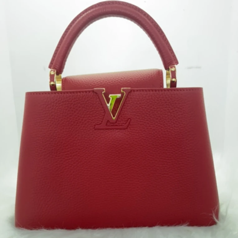 99新 LouisVuitton/路易威登 安洁利严选红色金扣荔枝纹 hn801