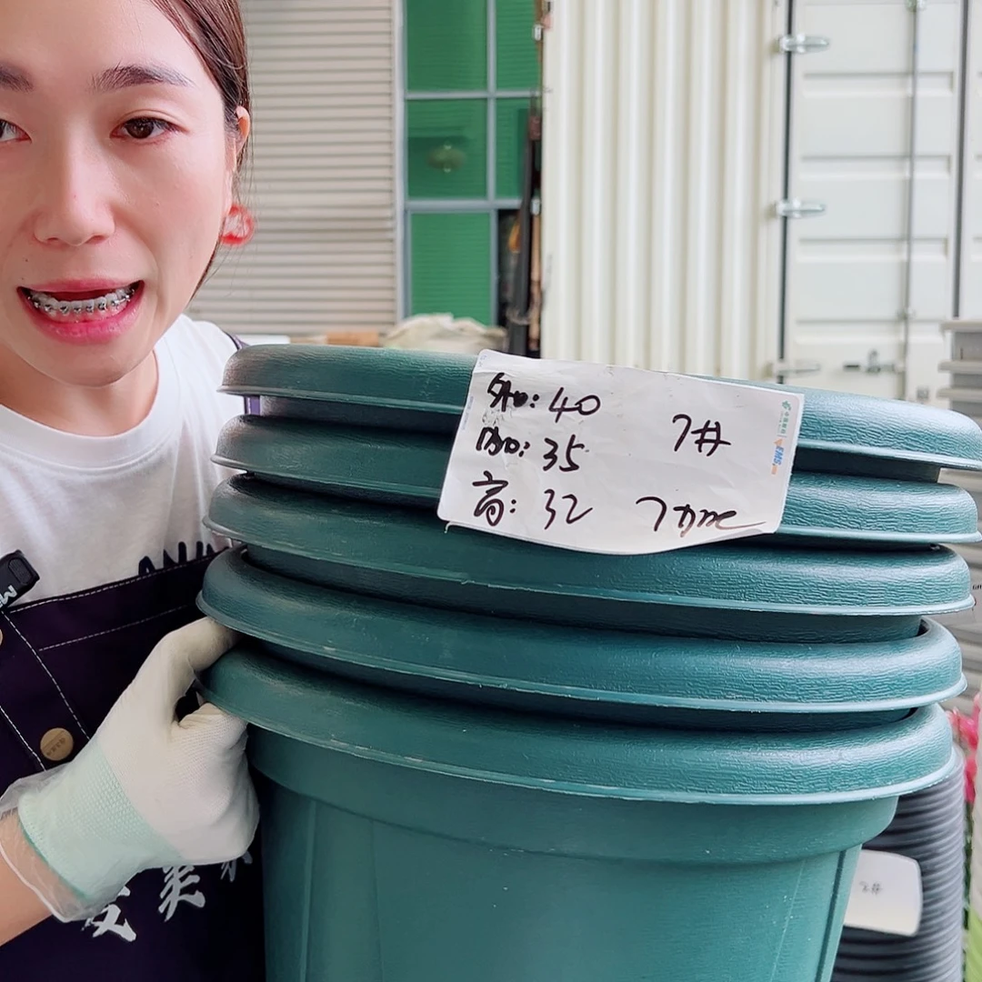 青山盆7#墨绿5个无托