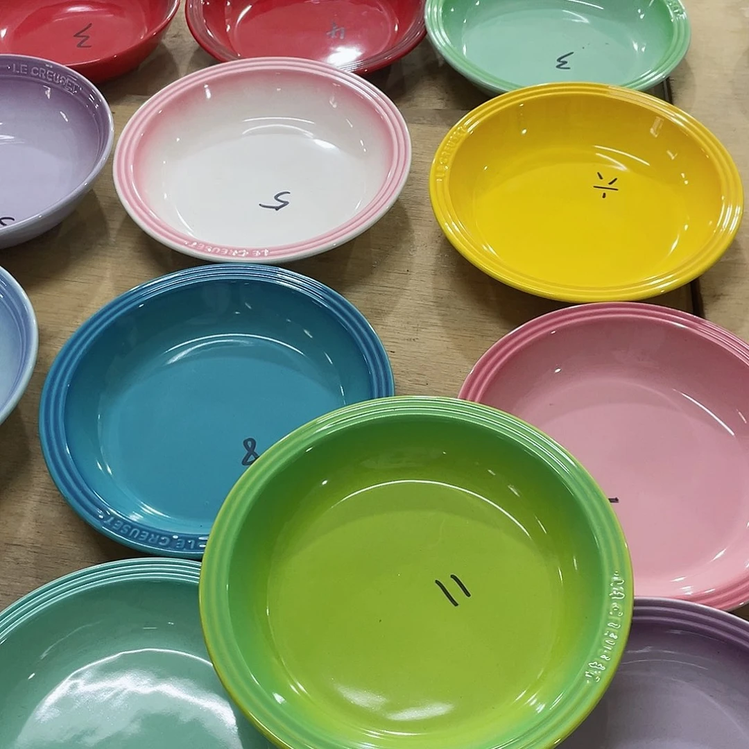 瓷片微瑕陶瓷餐具2个装精品