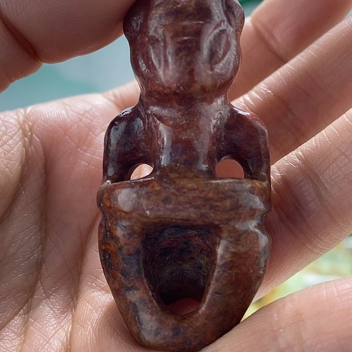 透闪石质玉把件未镶嵌