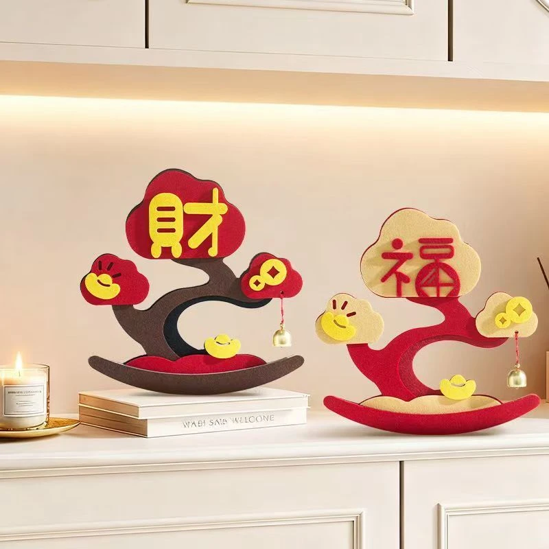 新年装饰2026马年春节摆件家居装饰场景立体福字摆件