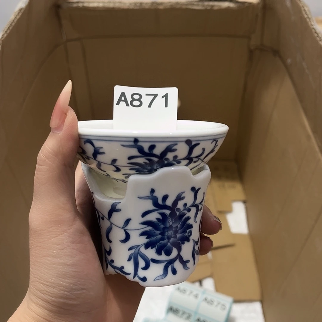 瓷片茶摆件工艺品摆件666