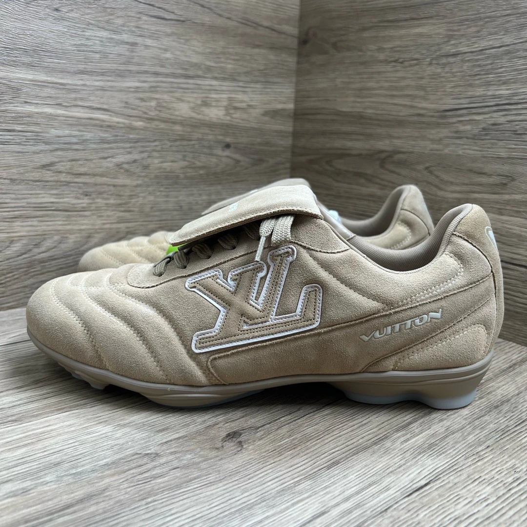 未使用 LouisVuitton/路易威登 FootprintSoccer 褐色足球鞋 42码