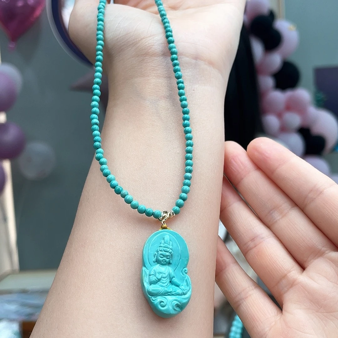 绿松石未镶嵌颈饰