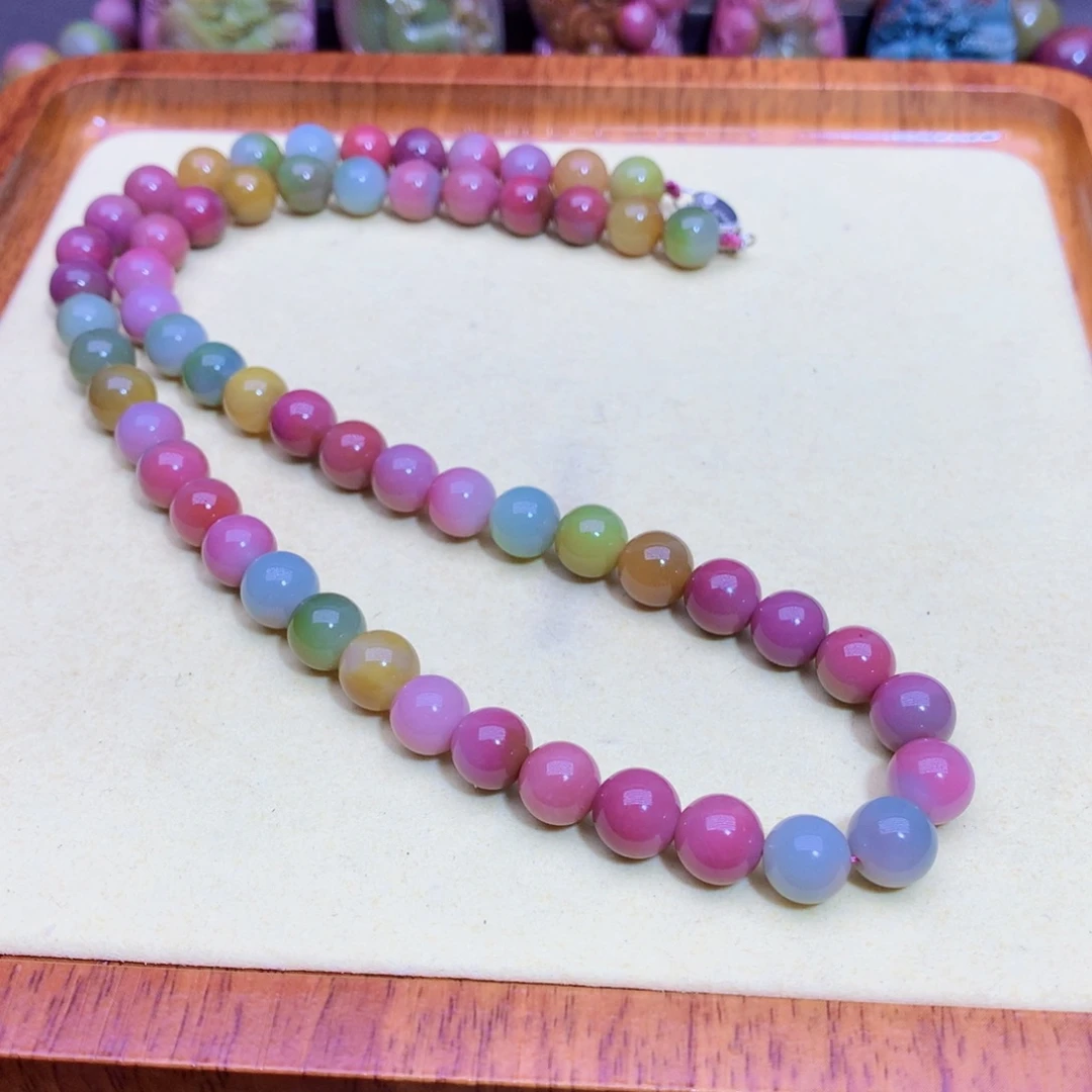 玛瑙未镶嵌项链盐源