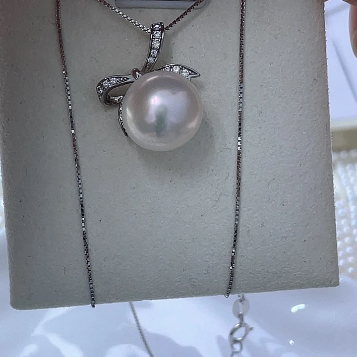 颈饰淡水珍珠银S925镶嵌